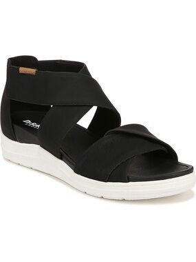 Dr. Scholl's Time Off Fun Sandals size 9 Women's Black Cross-Strap Comfort black